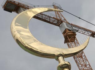 6 katlı Moskova caminin minaresi 78 metre olacak