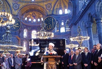 Ayasofya'da hat sanatı izdihamı