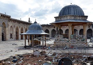 Halep'teki tarihi Emevi Camisi yok oluyor