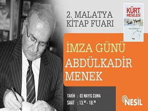 Malatya 2. Kitap Fuarı-imza ve sohbet gününe davet