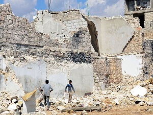 Halep'te yaşamla ölüm iç içe