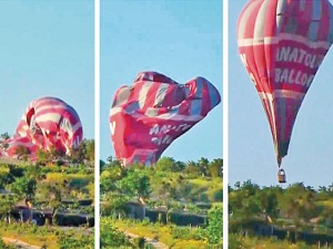 İki balon havada çarpıştı: 3 ölü, 22 yaralı