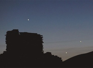 Bir karede dört gezegen yanyana