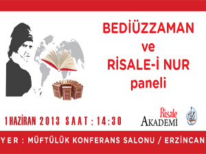 Erzincan'da Bediüzzaman ve Risale-i Nur Paneli