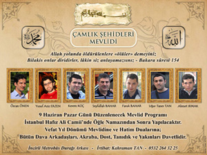 Nur’un hizmet şehitleri için mevlid düzenlenecek