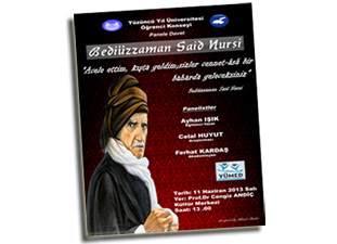 Van üniversitesi öğrencileri Said Nursi paneli düzenliyor