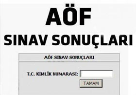AÖF Güz Dönemi Final Sınav sonuçları açıklandı ! 10 Şubat 2015