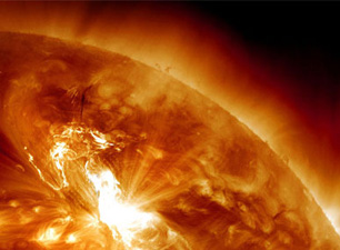 Olağanüstü güzelikte güneş hortumu