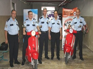 Polislere Elektrikli Motosiklet