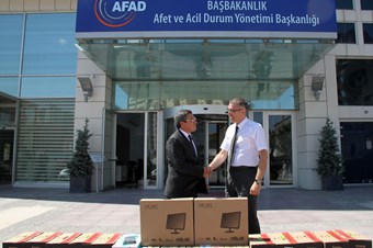 Suriyeli çocuklar için bilgisayar sınıfı