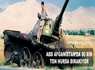 ABD Afganistan'da 80 milyon kilo hurda bıraktı