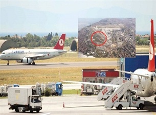 Koruganlık yıkıldı uçak trafiği bitiyor