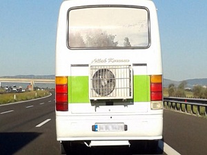 Otobüse ev tipi klima taktırdı