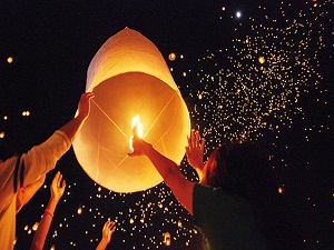 UFO değil onlar,Çin feneri!