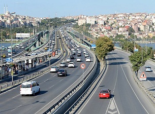 Haliç Köprüsü'nde yol çalışması
