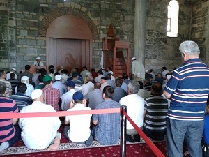 Trabzon Ayasofya'sında ilk Cuma namazı kılındı