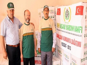 İHH'dan Yozgat'ta ihtiyaç sahibi ailelere gıda paketi