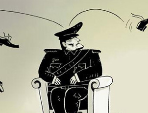 Darbeci ayakkabıların altında ezilir!