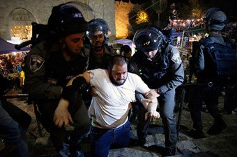 Teravih sonrası Kudüs’te arbede