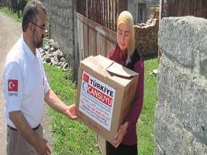 Çeçen mültecilere Ramazan yardımı