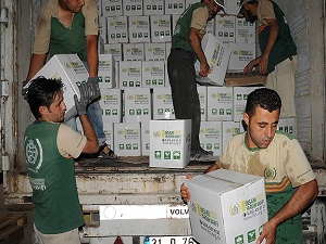 İHH’nin Suriye halkına gıda yardımları sürüyor