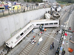İspanya'da tren kazası