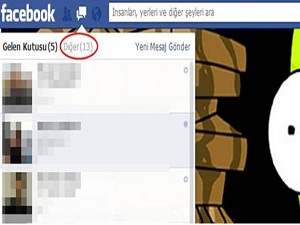 Facebook'un 'görülmeyen' mesaj kutusu