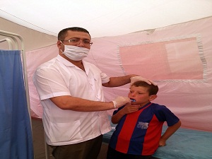 Midyat’ta Suriyeli 150 çocuk diş taramasından geçirildi