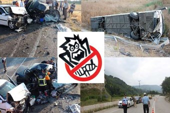 Bayramda yollar kana bulandı