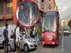 İlk yerli tramvayın test sürüşü park engeline takıldı