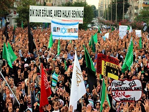 Diyarbakır'da Mısır katliamı protestosu