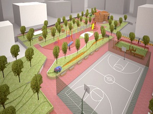 Yeşilin hâkim olduğu parklarımızı modern tarzda inşa ediyoruz