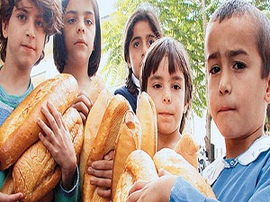 Aylık 1020 TL'si olmayan 4 kişilik aile aç!