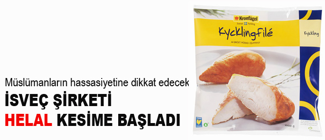 İsveç şirketi helal kesime başladı