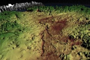 Buzulların altından kanyon çıktı