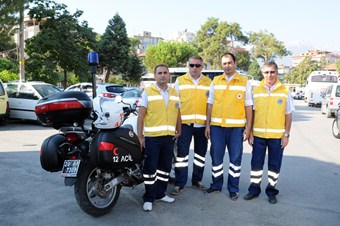 Pamukkale’de 112 Acil motosiklet ekipleri görev yapacak