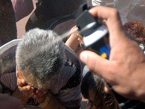 Özel güvenliğin biber gazı izni yok