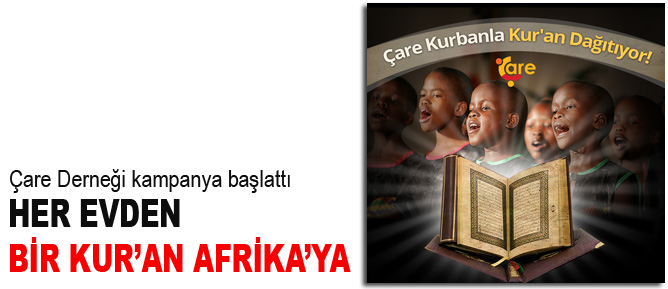 Her evden bir Kur’an Afrika’ya