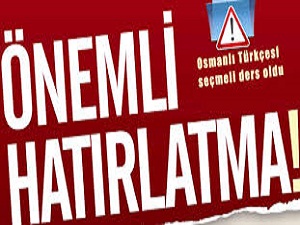 Osmanlıca dersini kaçırmayın