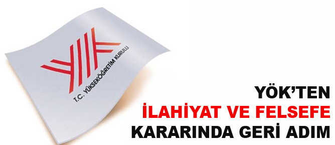 YÖK’ten İlahiyat ve felsefe kararında geri adım
