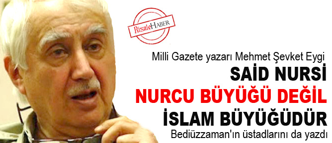 Said Nursi Nurcu büyüğü değil, İslam büyüğüdür