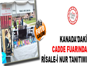 Kanada'daki cadde fuarında Risale-i Nur tanıtımı