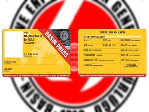 15 bin 276 sarı basın kartı ve sürekli basın kartı sahibi bulunuyor