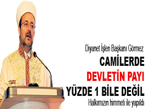 Camilerde devletin payı yüzde 1 bile değil