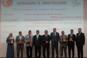 Kur'an-ı güzel okuyanlar ödüllendirildi