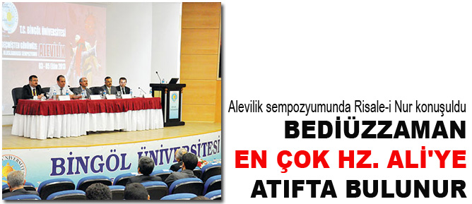 Bediüzzaman en çok Hz. Ali'ye atıfta bulunur