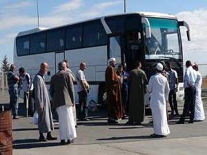 Suriyeli hacı adayları Kilis'e geldi