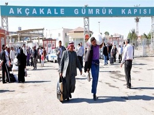 Suriye sınırında bayram yoğunluğu