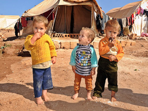 Türkiye sınırındaki Suriyelilerin 'yokluk' bayramı