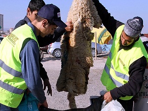 Vatandaş kurban derilerini istediği yere verdi